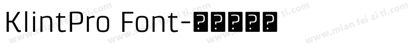 KlintPro Font字体转换